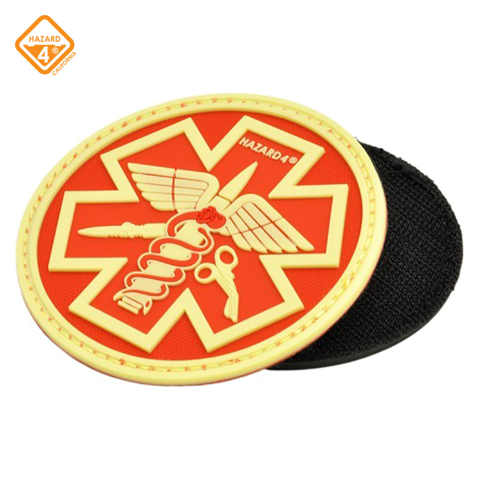 Battle Paramedic Rubber Velcro Patch