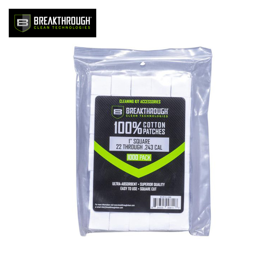 Square Cotton Patches - 1" x 1" - 1,000pcs / Pack with Plastic Tray