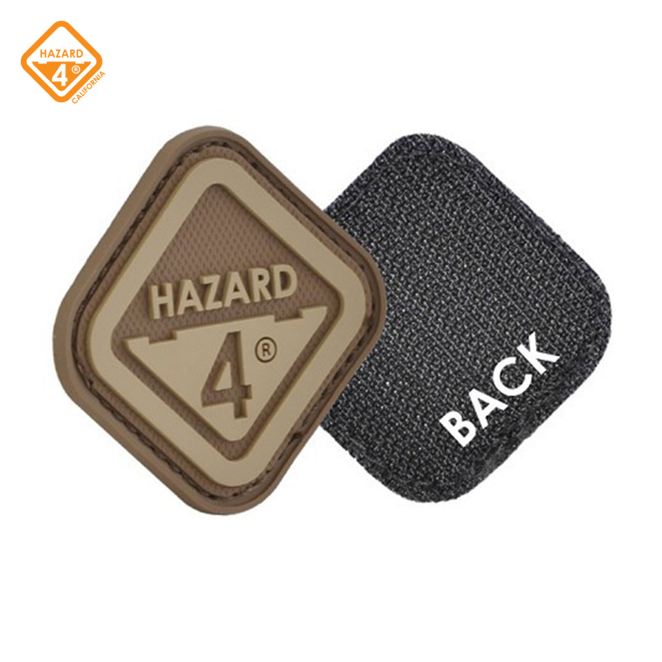 Morale Patch - Diamond Shaped - Velcro - Hazard 4 Logo OD Green