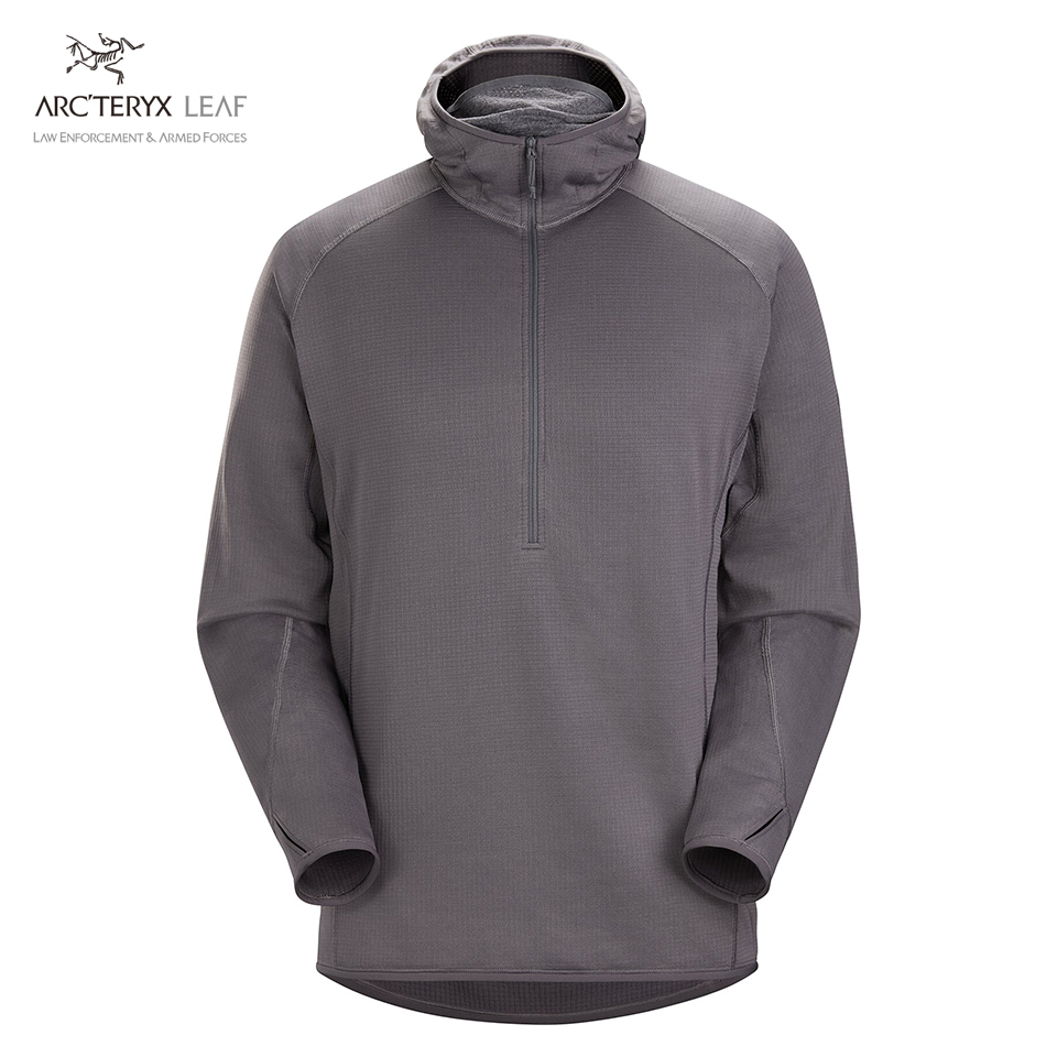 DELTA AR 1/2 ZIP NECK HOODY MEN'S - Wolf
