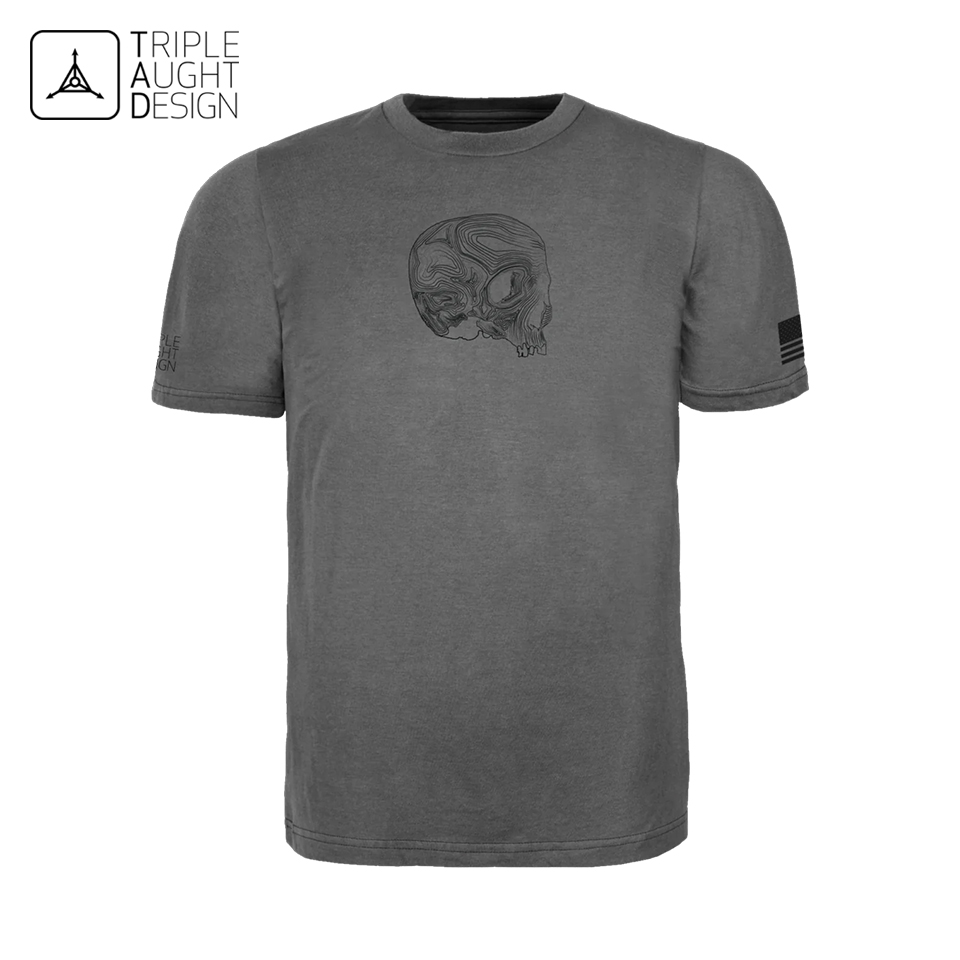 TOPO SKULL T-SHIRT - Asphalt